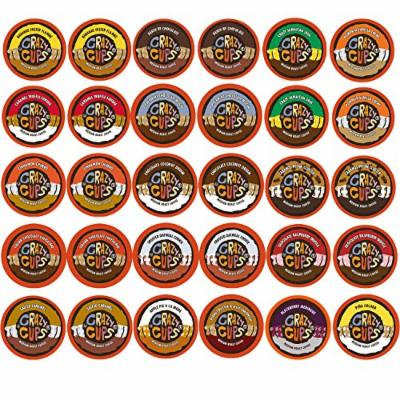 60-count Crazy Cups Flavored Coffee Single Serve Cups for Keurig K Cups Brewer Variety Pack Sampler