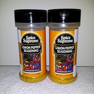 SPICE SUPREME LEMON PEPPER- 2 pack of 8.75 bottles