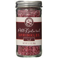 Pepper Creek Farms All Natural Sprinkles, Red, 3.1 Ounce