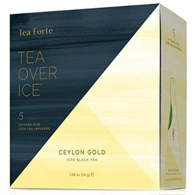 Tea Forte TEA OVER ICE Blends, Five Iced Tea Infusers, Celon Gold Black Tea