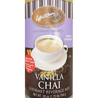 One - 28oz Caffe D'Amore Vanilla Chai Gourmet Instant Beverage Mix
