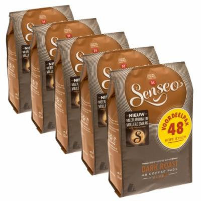Senseo Dark Roast, New Design, Pack of 5, 5 x 48 Coffee Pods