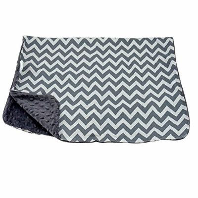 Blue Baby Bum Baby Blanket, Zig Zag, Grey