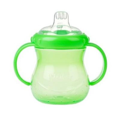 Nuby 2 Handle Cup with Soft Spout, 7 Ounce, Green