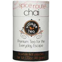Village Tea Company Spice Route Chai Tea, 16-Count Biodegradable Pouches (Pack of 2)