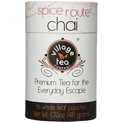 Village Tea Company Spice Route Chai Tea, 16-Count Biodegradable Pouches (Pack of 2)