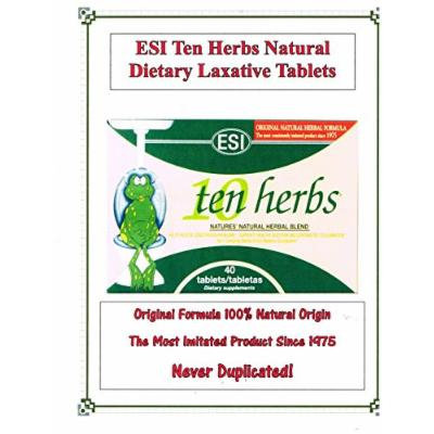 STAY REGULAR ESI Ten Herbs 100% Natural Herbal Blend America's BEST-America's SOLE IMPORTER 4-Pack(160ct)10% OFF + FREE SHIPPING AMAZON'S BEST PRICES!