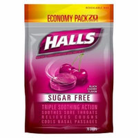 Halls Sugar Free Black Cherry Flavor Cough Drops - 70 Drops (Pack of 4)