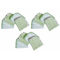 American Baby Company Organic Wash Cloth, 12 Pack - Celery