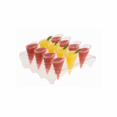 12 Angled Mousse Cones with Tray