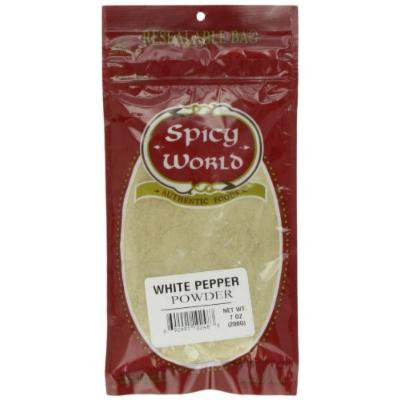 Spicy World Ground White Pepper, 7 Ounce Pouch