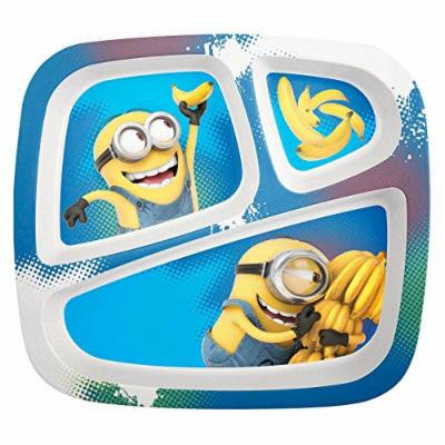 MINIONS-3-section divided melamine plate-new