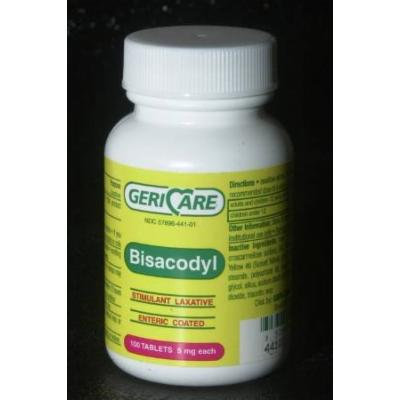 McKesson Bisacodyl Laxative 5Mg Tablets 100 Bottle Compare To Dulcolax - Bottle of 100