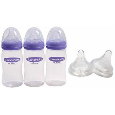 Lansinoh mOmma with NaturalWave Nipple and Extra Fast Flow Nipples