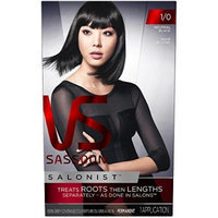 Vidal Sassoon Salonist Hair Colour Permanent Color 1/0 Neutral Black Kit