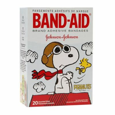 Band-Aid Adhesive Bandages, Peanuts 20 ea Pack of 6