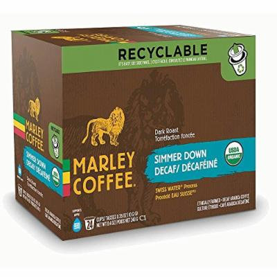 Marley Coffee Simmer Down Decaf Keurig K-Cups, 24 Count