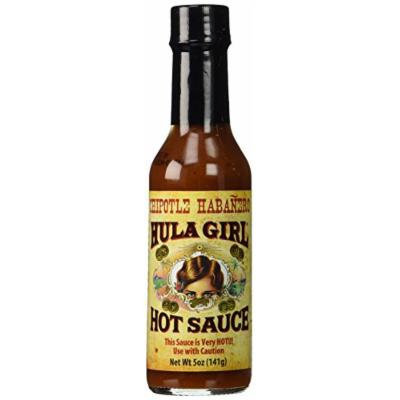 Hula Girl Hawaiian Chipotle Habañero Hot Sauce - 5 Ounce