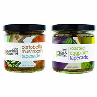 The Gracious Gourmet Tapenade Duo, Roasted Eggplant and Portobello Mushroom , 14-Ounce