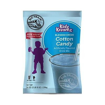Big Train Kidz Kreamz Cotton Candy Frappe Smoothie Mix 3.5 lb Bulk Bag