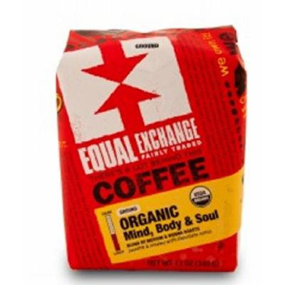 Equal Exchange Organic Coffee, Mind, Body & Soul, Whole Beans, 12 Ounces