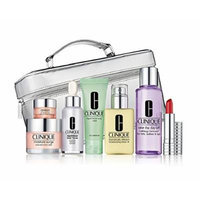 Clinique The Gift of Great Skin Makeup Set in Silvery Train Case