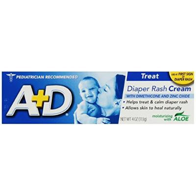 A+D Diaper Rash Cream, Dimethicone Zinc Oxide Cream (Pack of 1)