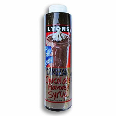 Lyons Fountain Supreme Chocolate Flavoring Syrup - 24 Oz. Bottle
