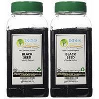 Indus Organics Black Seeds, Black Cumin, (Nigella Sativa) 1 Lb, (X2 Jars), Freshly Packed