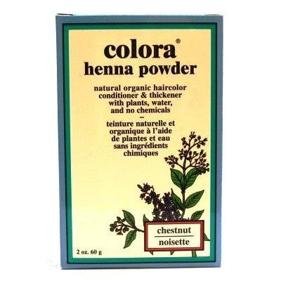 Colora Henna Veg-Hair Chestnut 2 oz. (3-Pack) with Free Nail File
