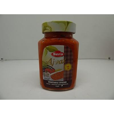 Sera Turkish Hot Ajvar Vegetable Spread 24.33oz (690g) (Acili Ajvar)