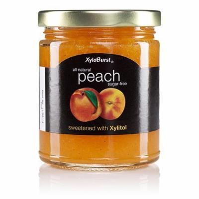 Peach Fruit Jam XyloBurst 10 oz Glass Jar