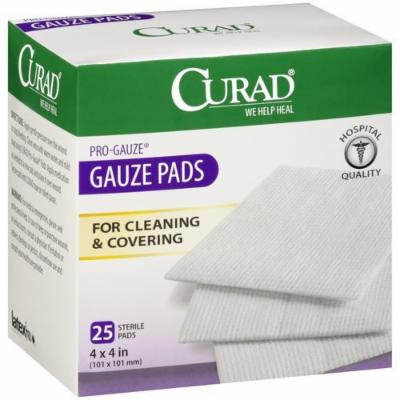 Curad Non-Woven Pro-Gauze, 4 Inches X 4 Inches Pack of 4