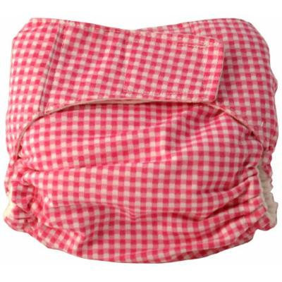 Cuteybaby All in One Modern Cloth Diaper, Pink Gingham, Infant