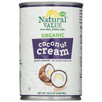 Natural Value Organic Coconut Cream, 13.5 Ounce