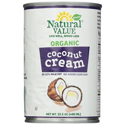 Natural Value Organic Coconut Cream, 13.5 Ounce