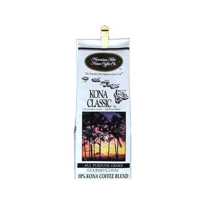 Hawaiian Isles Value Pack Coffee Ground Kona Classic 4 Bags