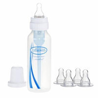 Dr. Brown's 8 Ounce Polypropylene Bottle with Bottle Nipple Sampler Set