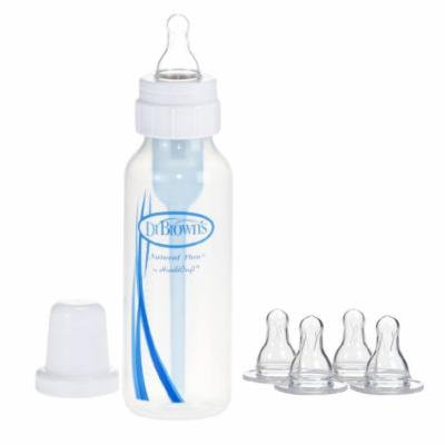 Dr. Brown's 8 Ounce Polypropylene Bottle with Bottle Nipple Sampler Set