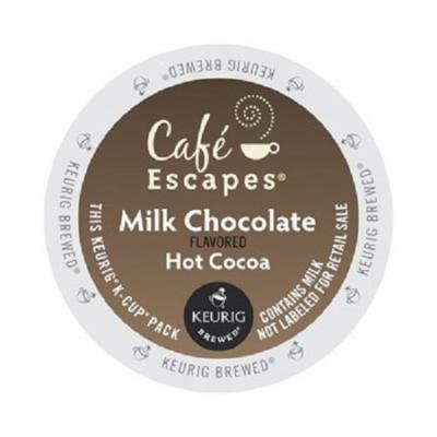 Café Escapes Hot Cocoa, Milk Chocolate, K-Cup Portion Pack for Keurig Brewers, 24-Count (Pack of 2)
