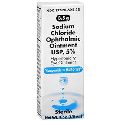 Akorn Sodium Chloride 5% Ophthalmic Ointment 3. 5 gm