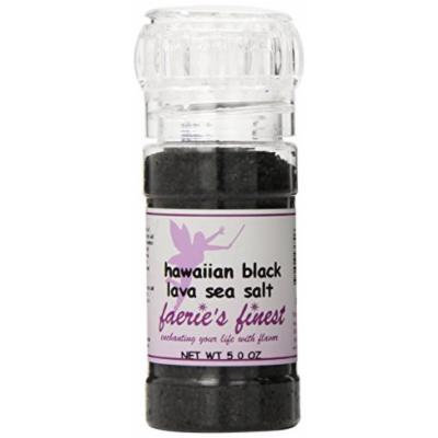 Faeries Finest Sea Salt, Hawaiian Black Lava, 5.00 Ounce