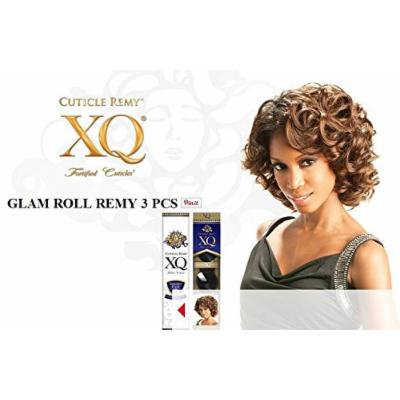 GLAM ROLL REMY 3PCS (#1 Jet Black) - Shake N Go Cuticle XQ Short Cut 100% Human Hair Weave