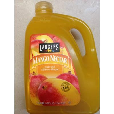 Langers Mango Nectar Made with Alphonso Mango, 1 Gallon, 3.78 Liters