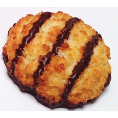 Poppies Belgian Coconut Macaroons - Chocolate Drizzled 1.4 Oz (40 Pack)