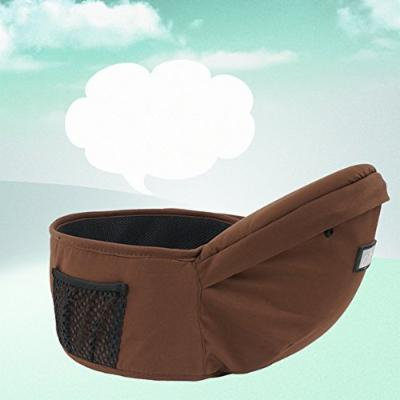 Beddinginn® Chocolate Color Comfortable Useful Cotton Baby Hip Seat with Pocket