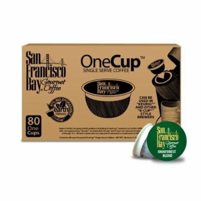 San Francisco Bay Coffee OneCup for Keurig K-Cup Brewers, Rainforest Blend (160 ONE CUPS)