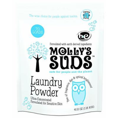 Molly's Suds Laundry Powder 70 loads - All Natural, Free of Parabens, Harsh Chemicals, Synthetic Fragrance & Dyes.