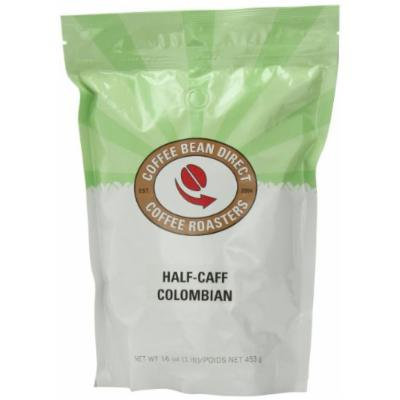 Half-Caff Colombian, Whole Bean Coffee, 16 Ounce Bags (Pack of 3)