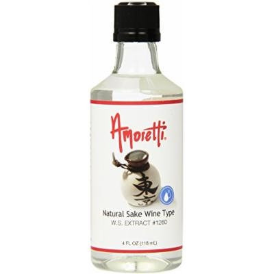Amoretti Natural Sake Wine Type Extract, 4 Fluid Ounce